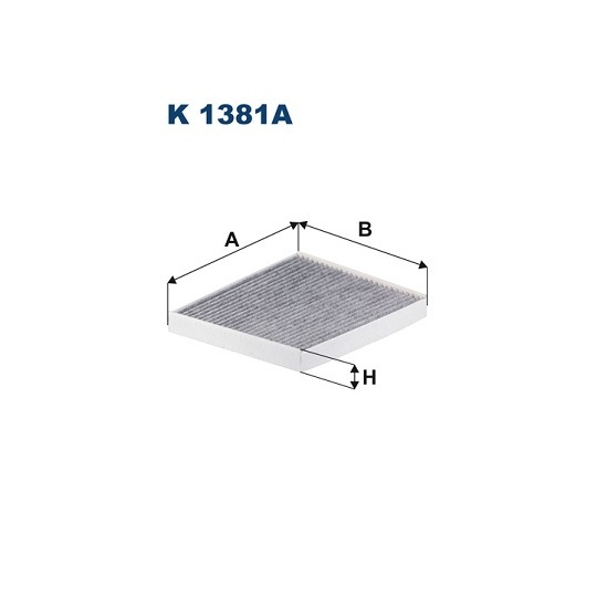 K 1381A - Filter, interior air 