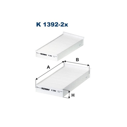 K 1392-2x - Filter, kupéventilation 