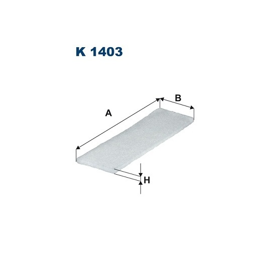 K 1403 - Filter, interior air 