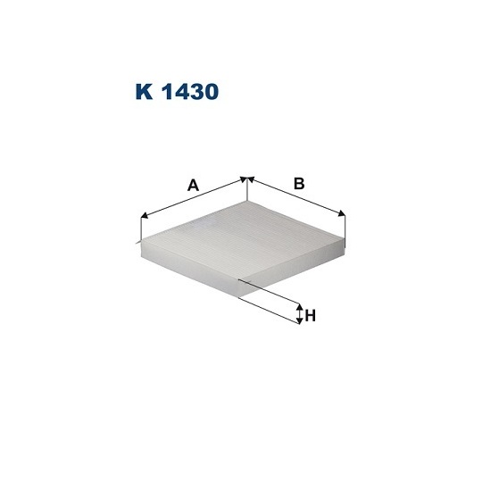 K 1430 - Filter, interior air 