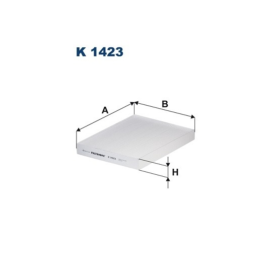 K 1423 - Filter, kupéventilation 