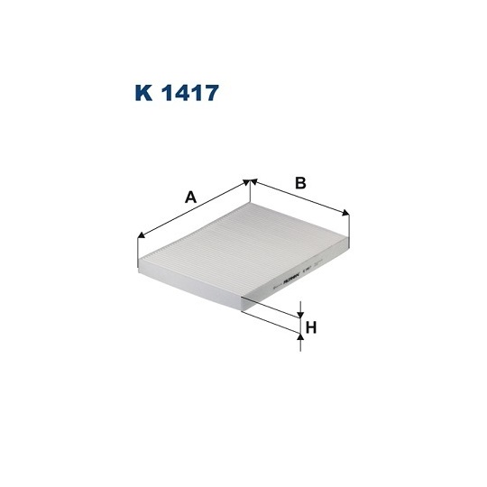 K 1417 - Filter, interior air 