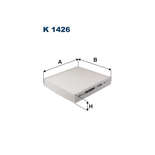 K 1426 - Filter, interior air 