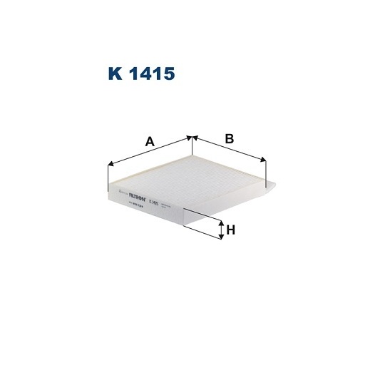 K 1415 - Filter, interior air 