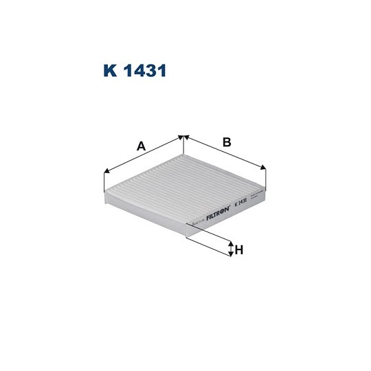 K 1431 - Suodatin, sisäilma 