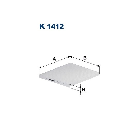 K 1412 - Filter, interior air 