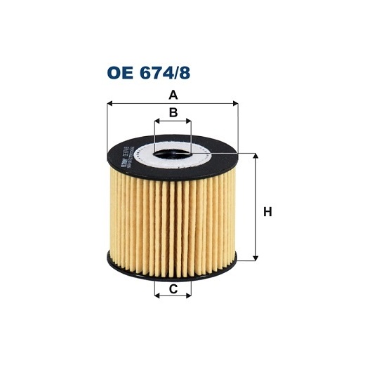 OE 674/8 - Oil filter 