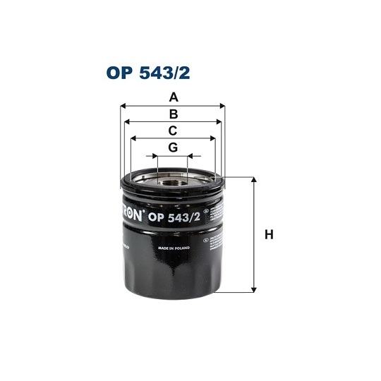 OP 543/2 - Oil filter 