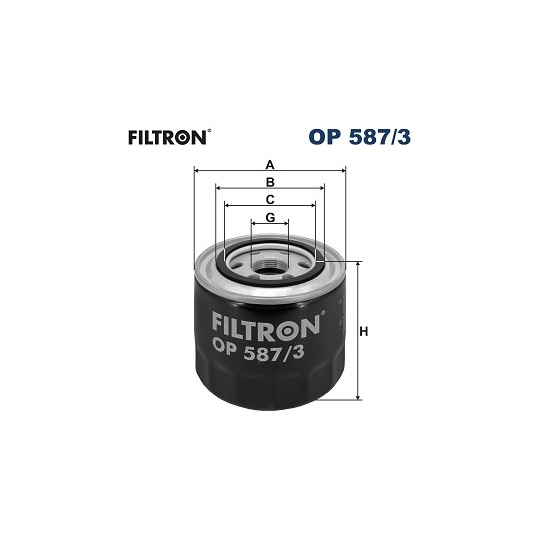 OP 587/3 - Oil filter 