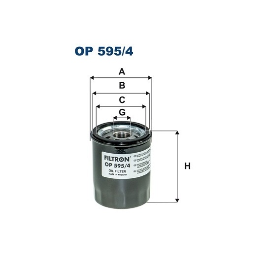 OP 595/4 - Oil filter 