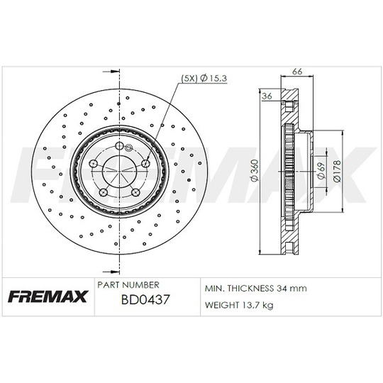 BD-0437 - Bromsskiva 