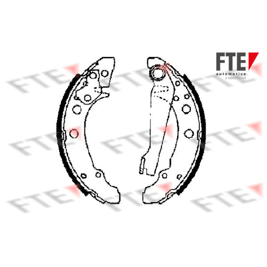 BB1017A1 - Brake Shoe Set 