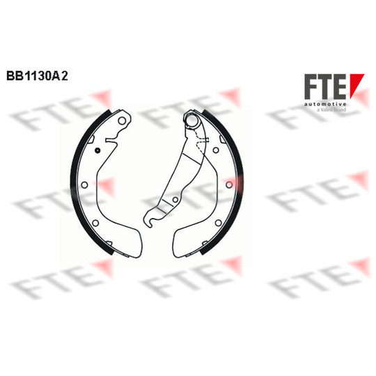 BB1130A2 - Brake Shoe Set 