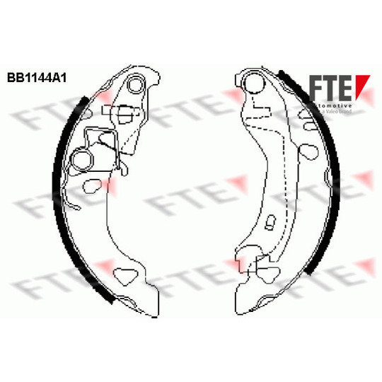 BB1144A1 - Brake Shoe Set 