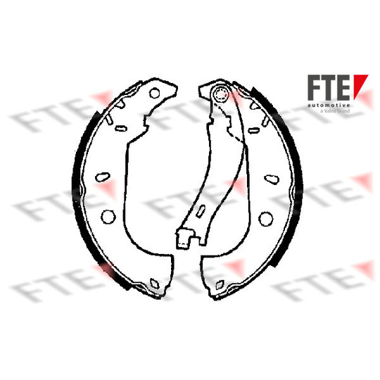 BB1101A2 - Brake Shoe Set 