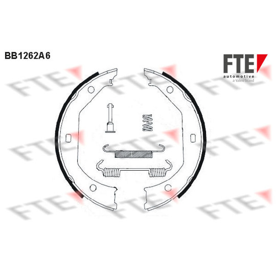 BB1262A6 - Bromsbackar, sats, parkeringsbroms 