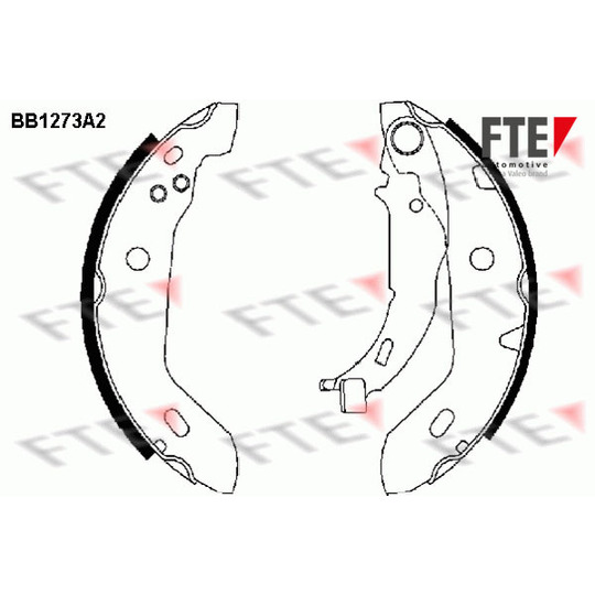 BB1273A2 - Brake Shoe Set 