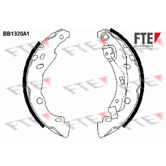 BB1320A1 - Brake Shoe Set 