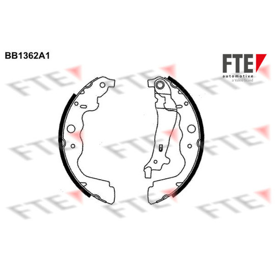 BB1362A1 - Brake Shoe Set 