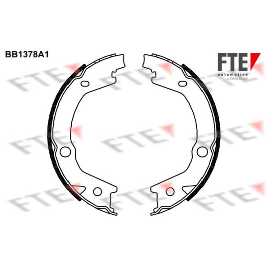 BB1378A1 - Brake Shoe Set, parking brake 