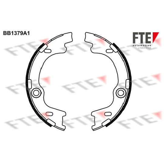 BB1379A1 - Brake Shoe Set, parking brake 