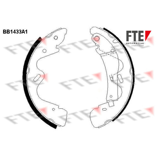 BB1433A1 - Brake Shoe Set 