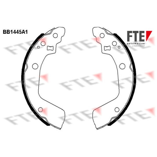 BB1445A1 - Bromsbackar, sats 