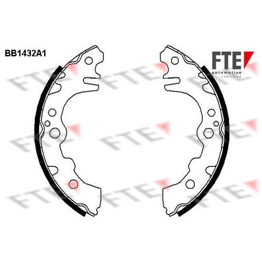 BB1432A1 - Brake Shoe Set 