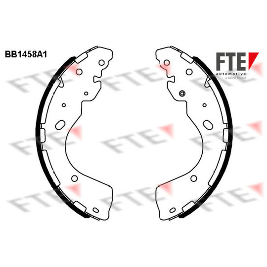 BB1458A1 - Brake Shoe Set 