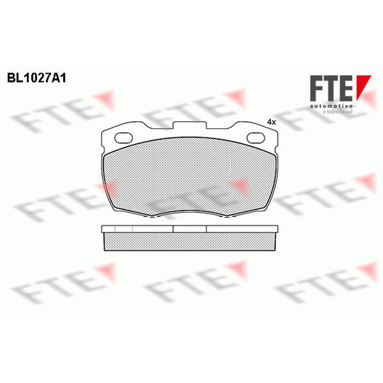 BL1027A1 - Brake Pad Set, disc brake 
