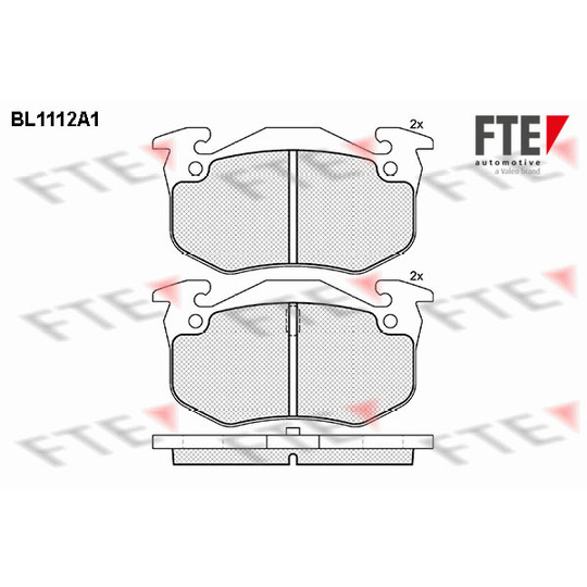 BL1112A1 - Brake Pad Set, disc brake 