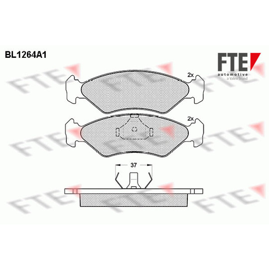 BL1264A1 - Brake Pad Set, disc brake 