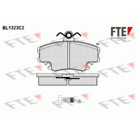 BL1323C2 - Brake Pad Set, disc brake 