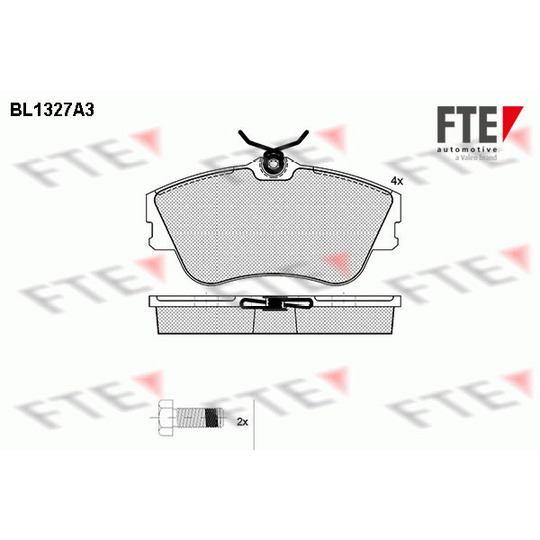 BL1327A3 - Brake Pad Set, disc brake 