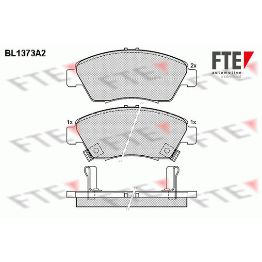 BL1373A2 - Brake Pad Set, disc brake 