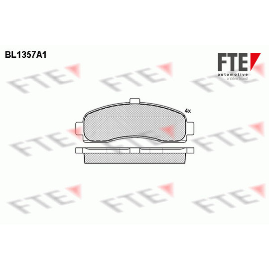 BL1357A1 - Brake Pad Set, disc brake 