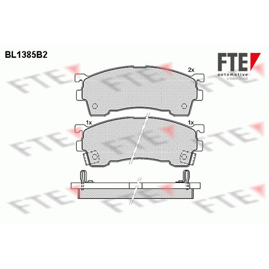 BL1385B2 - Brake Pad Set, disc brake 