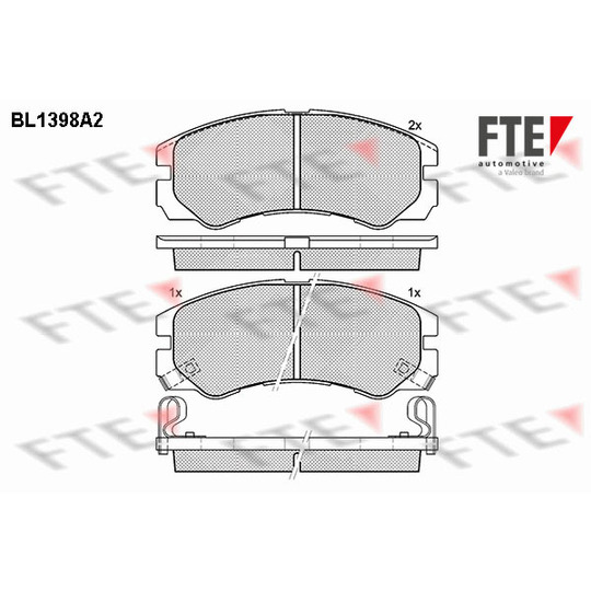 BL1398A2 - Brake Pad Set, disc brake 