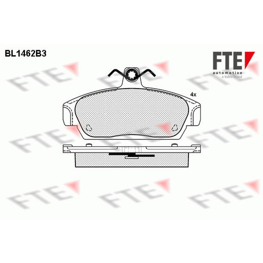 BL1462B3 - Brake Pad Set, disc brake 