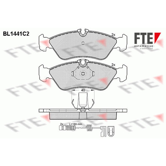 BL1441C2 - Brake Pad Set, disc brake 
