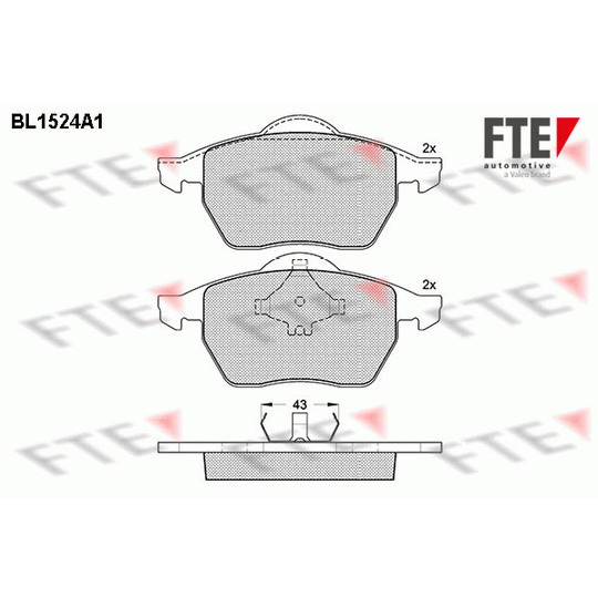 BL1524A1 - Brake Pad Set, disc brake 