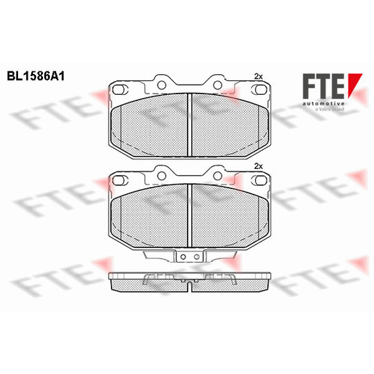 BL1586A1 - Brake Pad Set, disc brake 