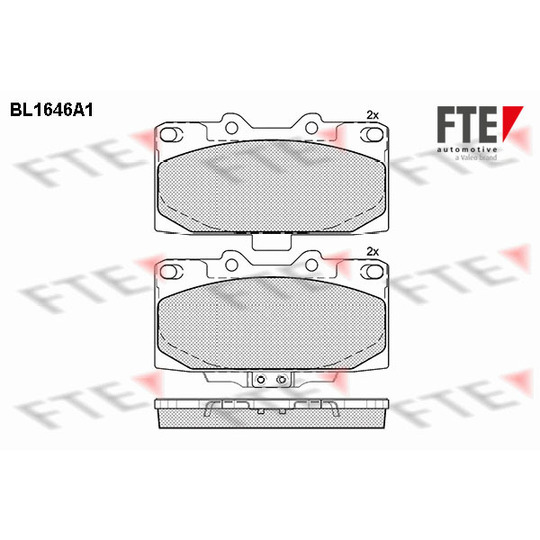 BL1646A1 - Brake Pad Set, disc brake 