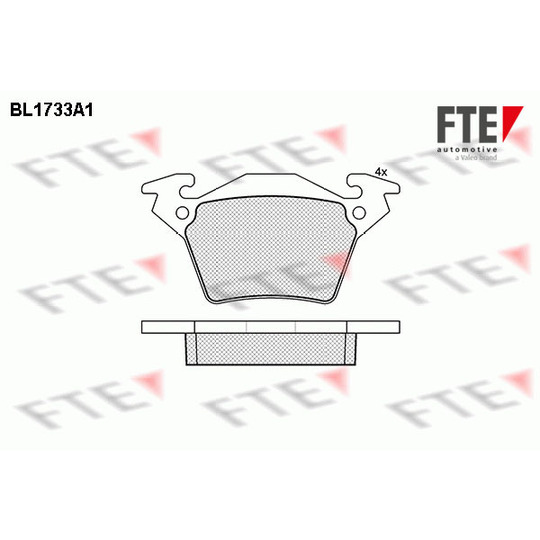 BL1733A1 - Brake Pad Set, disc brake 