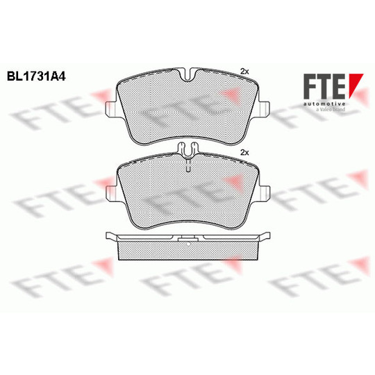 BL1731A4 - Piduriklotsi komplekt, ketaspidur 