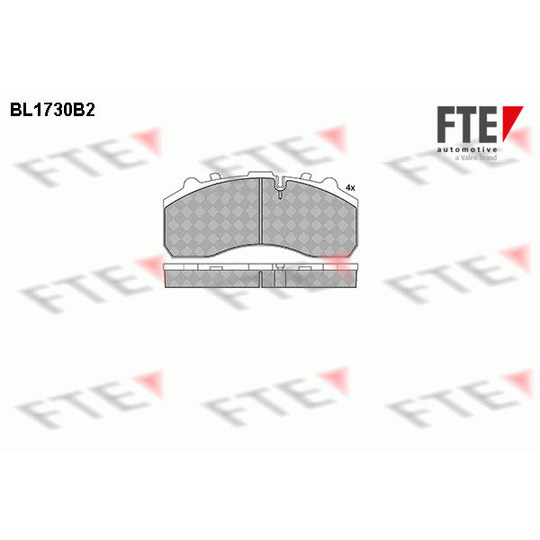 BL1730B2 - Brake Pad Set, disc brake 