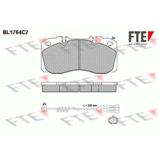 BL1764C2 - Brake Pad Set, disc brake 