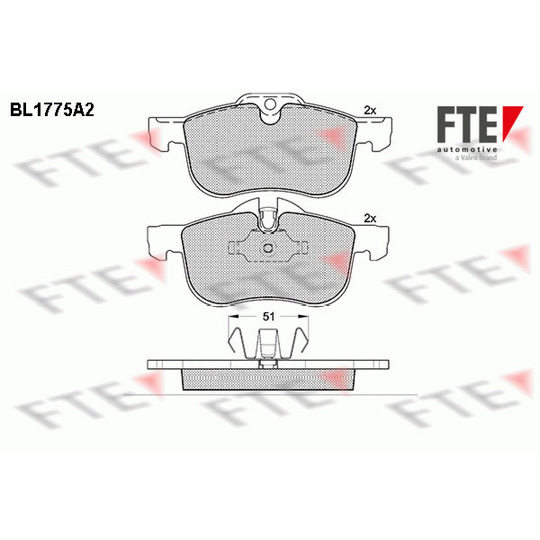 BL1775A2 - Piduriklotsi komplekt, ketaspidur 