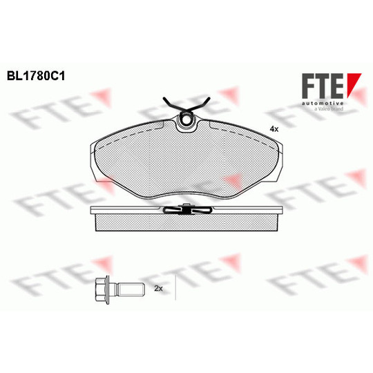 BL1780C1 - Brake Pad Set, disc brake 