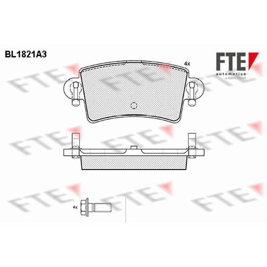 BL1821A3 - Brake Pad Set, disc brake 